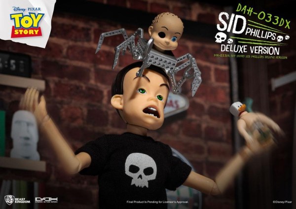 Toy Story personaggio Dynamic Action Heroes Sid Phillips Versione Deluxe 14 cm