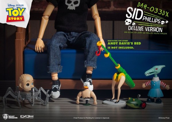 Toy Story personaggio Dynamic Action Heroes Sid Phillips Versione Deluxe 14 cm