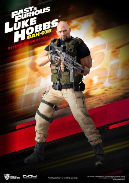 Figura Fast & Furious Dynamic Action Heroes 1/9 Luke Hobbs 21 cm