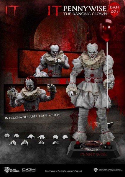"Lui" Dynamic Action Heroes 1/9 Pennywise figura 21 cm