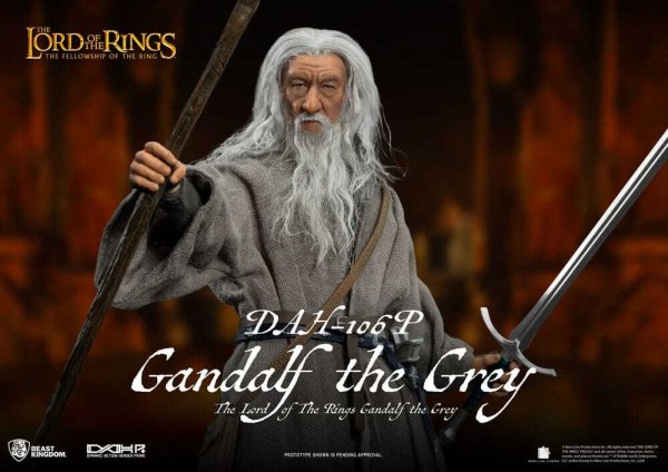 Il Signore degli Anelli Dynamic Action Heroes 1/9 Gandalf il Grigio figura da 21 cm