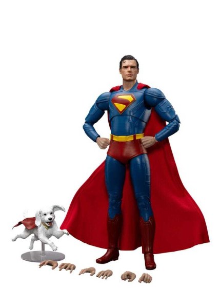 Superman (2025) Figurina di Superman e Krypto 21 cm