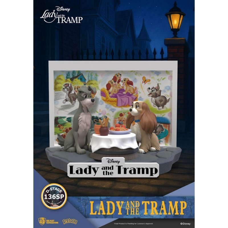 Statuetta in PVC Disney D-Stage Lady e il vagabondo 12 cm