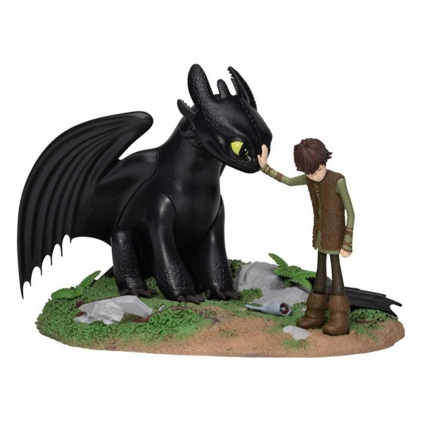 Statuetta in PVC Dragons D-Stage Sdentato e Hiccup 15 cm
