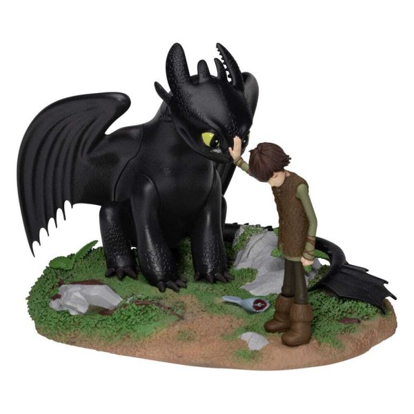 Statuetta in PVC Dragons D-Stage Sdentato e Hiccup 15 cm