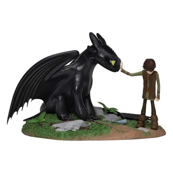 Statuetta in PVC Dragons D-Stage Sdentato e Hiccup 15 cm