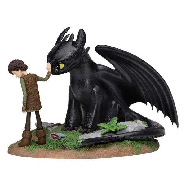 Statuetta in PVC Dragons D-Stage Sdentato e Hiccup 15 cm
