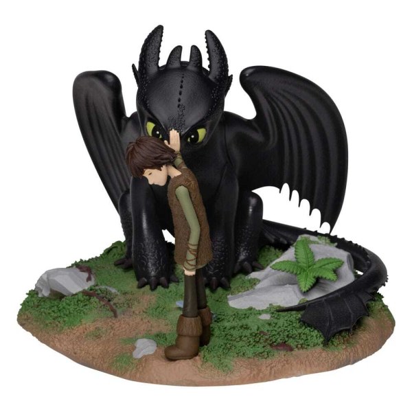 Statuetta in PVC Dragons D-Stage Sdentato e Hiccup 15 cm