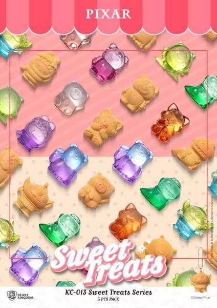 portachiavi Pixar Sweet Treats Series da 4 cm, confezione da 3
