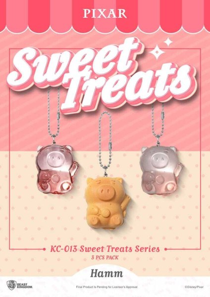 portachiavi Pixar Sweet Treats Series da 4 cm, confezione da 3