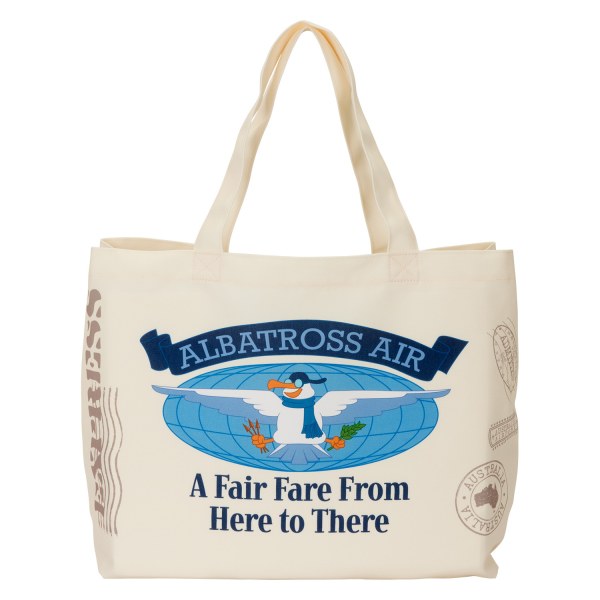 BORSA OVERSIZE IN TELA/TOTE BIANCA E BERNIE - DISNEY LOUNGEFLY