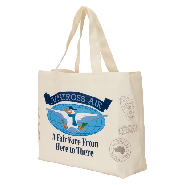 BORSA OVERSIZE IN TELA/TOTE BIANCA E BERNIE - DISNEY LOUNGEFLY