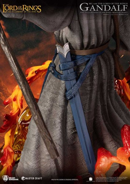 Statua di Gandalf del Signore degli Anelli, 58 cm, realizzata da maestri artigiani.