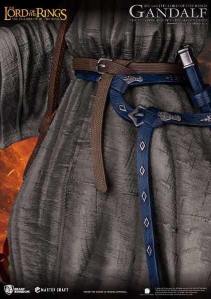 Statua di Gandalf del Signore degli Anelli, 58 cm, realizzata da maestri artigiani.