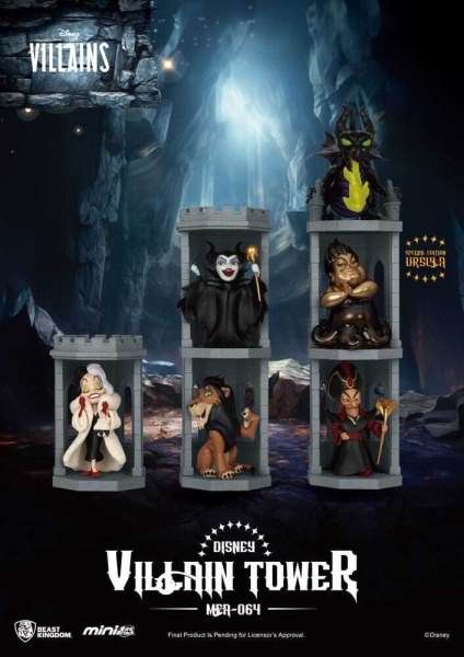 Assortimento di figurine Disney Villains Mini Egg Attack Villain Tower Blind Box Series 12 cm