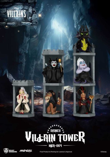 Assortimento di figurine Disney Villains Mini Egg Attack Villain Tower Blind Box Series 12 cm
