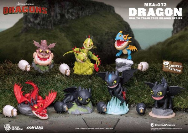 Assortimento di figurine di Dragon Trainer Mini Egg Attack Blind Box Series 10 cm