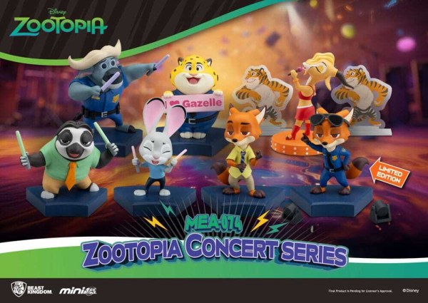 Assortimento di figurine Zootopia Mini Egg Attack Blind Box Concert Series 8 cm