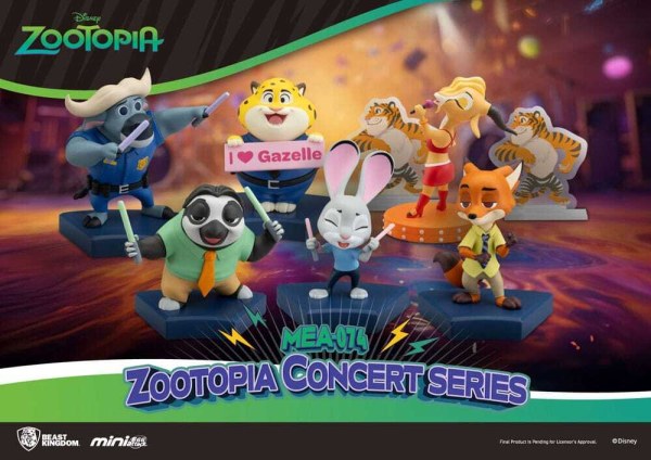 Assortimento di figurine Zootopia Mini Egg Attack Blind Box Concert Series 8 cm