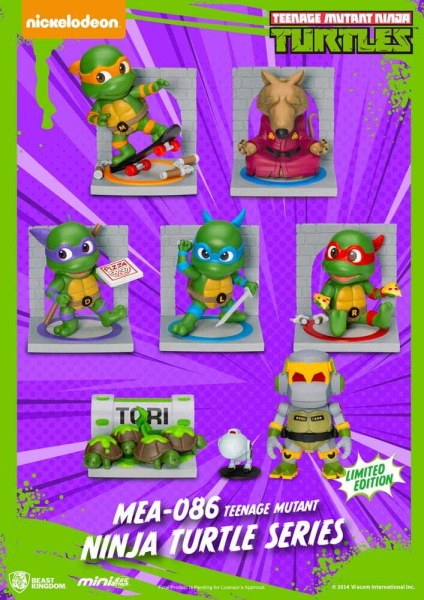 Assortimento di figurine delle Tartarughe Ninja Mini Egg Attack Blind Box Series 12 cm