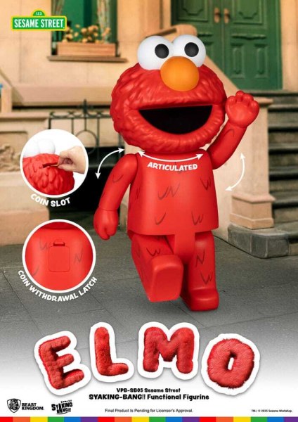 Sesame Street Siaking Bang Elmo Salvadanaio in vinile 47 cm