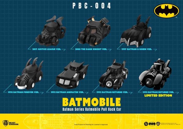 Batman Pull Back Car Series 6 confezioni di macchinine a frizione Blind Box