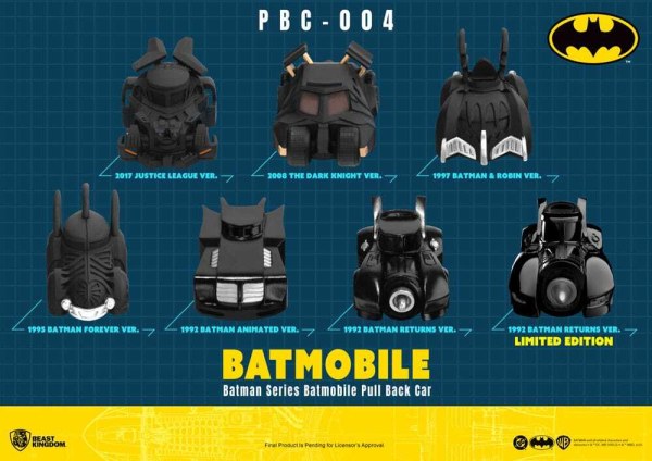 Batman Pull Back Car Series 6 confezioni di macchinine a frizione Blind Box