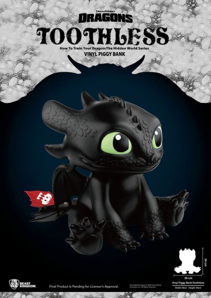 Salvadanaio draghi Piggy Vinyl Sdentato 30 cm