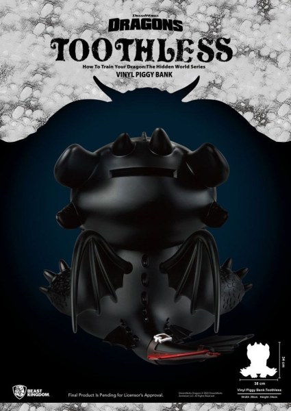 Salvadanaio draghi Piggy Vinyl Sdentato 30 cm