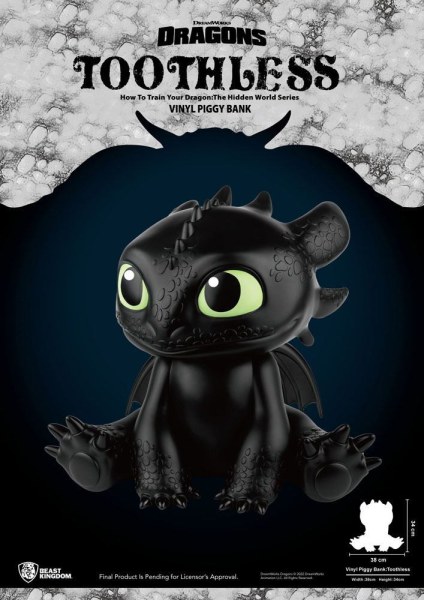 Salvadanaio draghi Piggy Vinyl Sdentato 30 cm