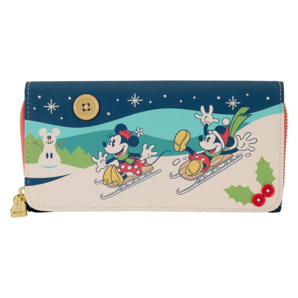 PORTAFOGLIO CON PATTA TOPOLINO E MINNIE HOLIDAY - DISNEY LOUNGEFLY