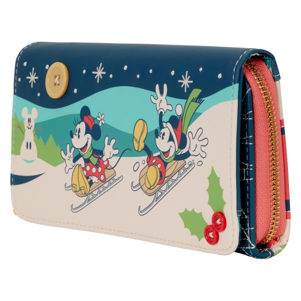 PORTAFOGLIO CON PATTA TOPOLINO E MINNIE HOLIDAY - DISNEY LOUNGEFLY