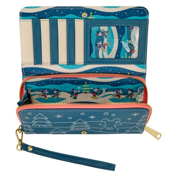 PORTAFOGLIO CON PATTA TOPOLINO E MINNIE HOLIDAY - DISNEY LOUNGEFLY