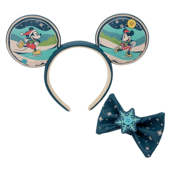 CERCHIETTO PER LE ORECCHIE TOPOLINO E MINNIE PER LE FESTE - DISNEY LOUNGEFLY