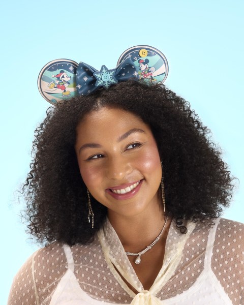 CERCHIETTO PER LE ORECCHIE TOPOLINO E MINNIE PER LE FESTE - DISNEY LOUNGEFLY