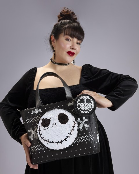 TOTE BAG CON PORTAMONETE JACK - DISNEY LOUNGEFLY NIGHTMARE BEFORE CHRISTMAS