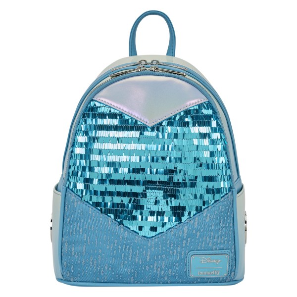 Mini zaino cosplay con paillettes glitterate della principessa Elsa - Disney Loungefly Frozen