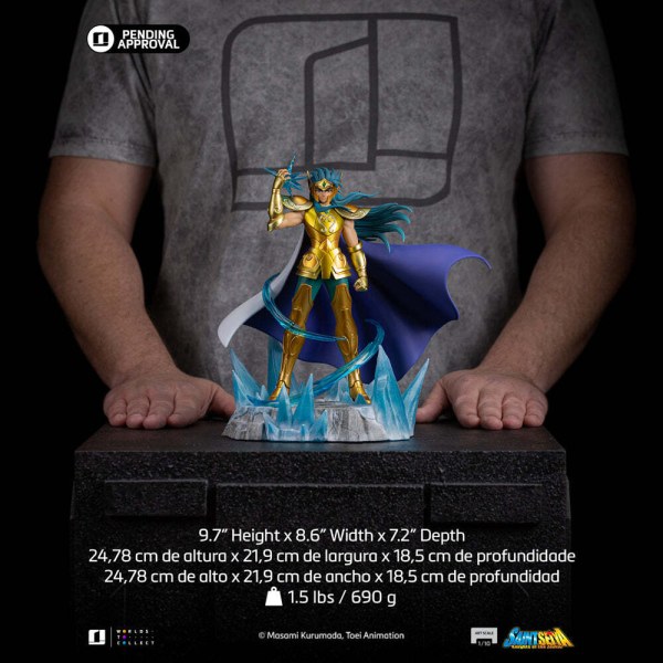 I Cavalieri dello Zodiaco Statua 1/10 Art Scale Aquarius Camus 28 cm