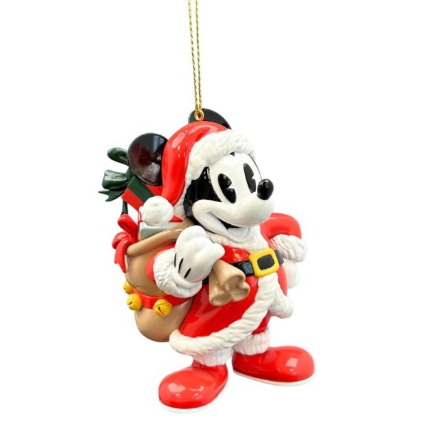 Ornamento 3D Topolino vintage Babbo Natale - Disney
