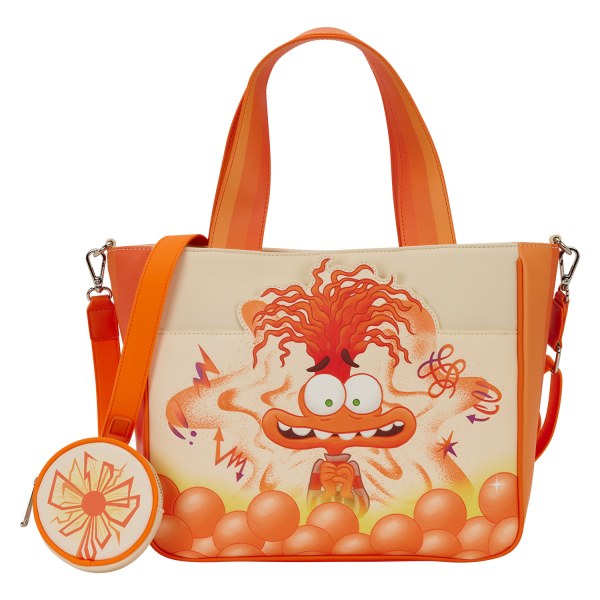 BORSA TOTE CON PORTAMONETE INSIDE OUT 2 ANXIETY - DISNEY PIXAR LOUNGEFLY