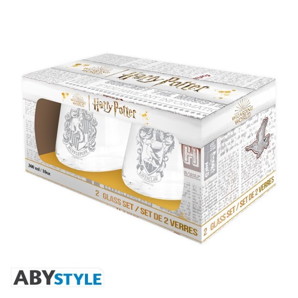 Set di 2 bicchieri Serdaigle e Tassorosso - Harry Potter