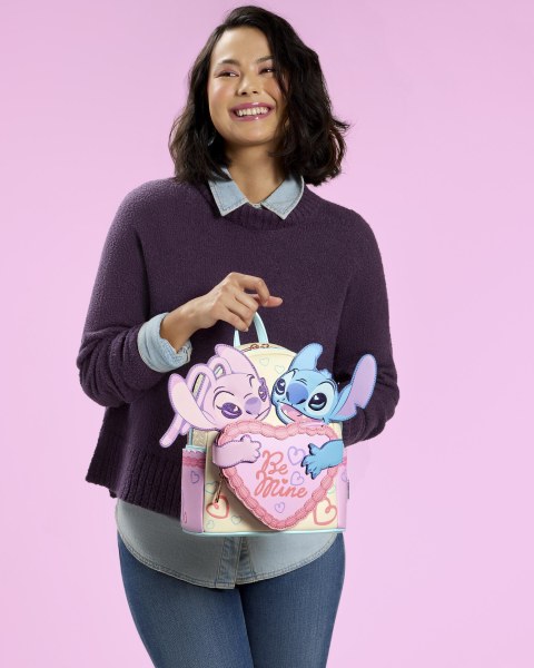MINI ZAINO STITCH & ANGEL BE MINE - DISNEY LOUNGEFLY