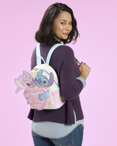 MINI ZAINO STITCH & ANGEL BE MINE - DISNEY LOUNGEFLY