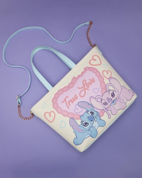BORSA TOTE STITCH & ANGELO TRUE LOVE - DISNEY LOUNGEFLY