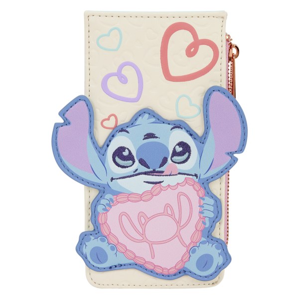 PORTA CARTE DI CREDITO GRANDE STITCH & ANGELO BE MINE - DISNEY LOUNGEFLY