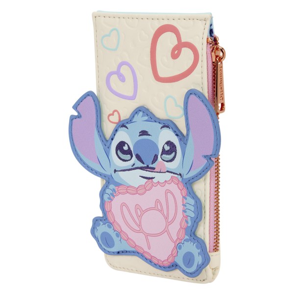 PORTA CARTE DI CREDITO GRANDE STITCH & ANGELO BE MINE - DISNEY LOUNGEFLY