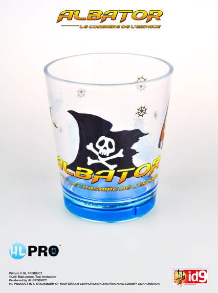 Bandiera bicchiere di plastica - Capitan Harlock