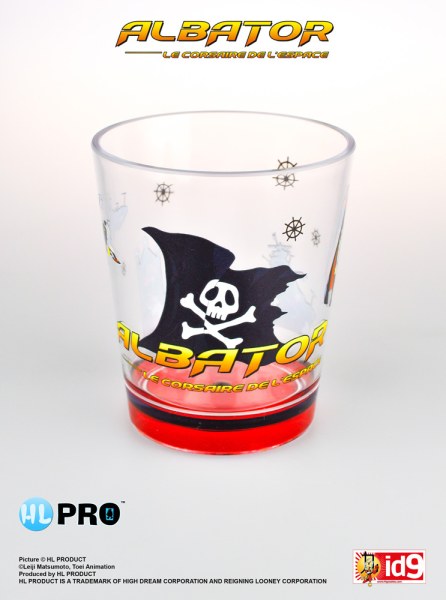 Bandiera bicchiere di plastica - Capitan Harlock