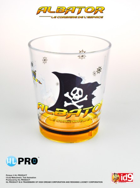 Bandiera bicchiere di plastica - Capitan Harlock