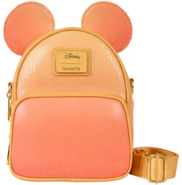 Mini zaino convertibile borsa a tracolla con paillettes Topolino - DISNEY LOUNGEFLY